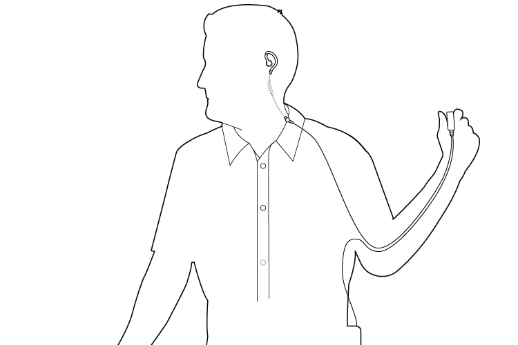 EH Two-Wire Covert Comms Headset with Earpiece, Lapel Mic, and PTT for Kenwood NX-1200 NX-1300 NX-P1300 NX-210 NX-3300 TK-2170 TK-2312 TK-3170 TK-3312 TK-3360 TK-3402 TH-D74A KMC-45D KMC-21 Radios - style: For Kenwood TK NX TH and KMC 2 pin radios
