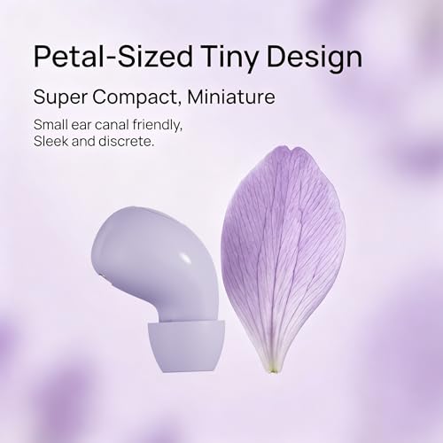 Smallest Invisible Earbuds Wireless Bluetooth, Low Profile Micro Tiny Discreet Hidden Earbuds for Work,Mini Small Headphones, Invisible Sleep Wireless Earphone for Small Earbuds