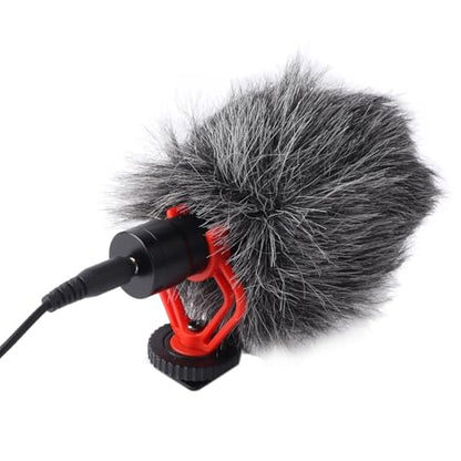 YOUTHINK Directional Microphone,Noise Reduction Portable Video Condenser Mic for Smartphone, Compact SLR Camera Pickup