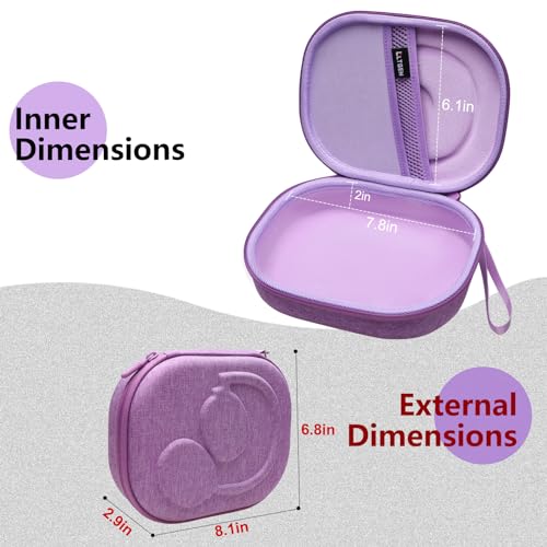 Case for JBL Tune 770NC/510BT/720BT/520BT/670NC/520C Headphones Purple | Hard Carrying Travel Case for JBL Live 770NC/670NC/680NC/780NC Headphones - color: Purple