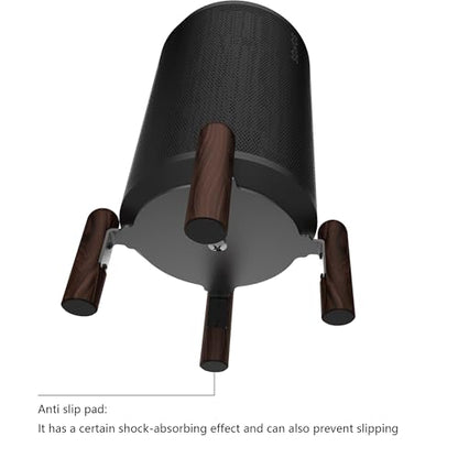 Desk Black Walnut Stand for Sonos Era100 and Era100 SL Speaker (Sonos Era100 and Era100 SL)