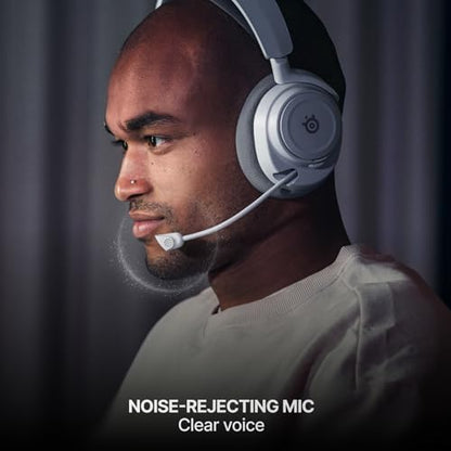 SteelSeries Arctis Nova 7X Wireless Gen 2 Gaming Headset - Real-Time App Control, 50+ HR Play, Neodymium Drivers, Mix 2.4GHz/Bluetooth, Xbox, PC, PS5/PS4, Switch 1/2, Mobile - White - color: White, style: Xbox | PC