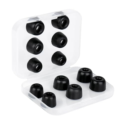 6 Pairs KBEAR KF01 Memory Foam Eartips, KINBOOFI KZ ZS10 PRO Replacement IEM Eartips Earbuds for KZ ZST ZS10 PRO X AS10 AS24 ZSN PRO X ZS10 PRO2 TANGZU WAN'ER CCZ DC02 DC01-PRO Wired Headphone