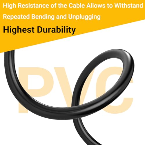 CENSHI 2-Pack 12V/24V DC Power Splitter Cable 5.5x2.5mm 1 Male to 2 Male | 1Ft 18AWG Pure Copper DC5525 Y Splitter Cord, for LED Light Strips, Router, CCTV Camera, Solar Monitor - size: 1 Male to 2 Male