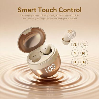 Ear Buds Invisible Small Mini Sleep Earbuds Headphones Wireless Bluetooth | Comfortable Tiny Sleeping Smallest Low Profile Micro Discreet Hidden Kids Earbuds Ear Buds for Small Ear Canals Work - color: Black