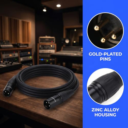 NANYI XLR Male to Male Microphone Cable, 3-Pin, 5ft - size: XLR Male To Male-5FT