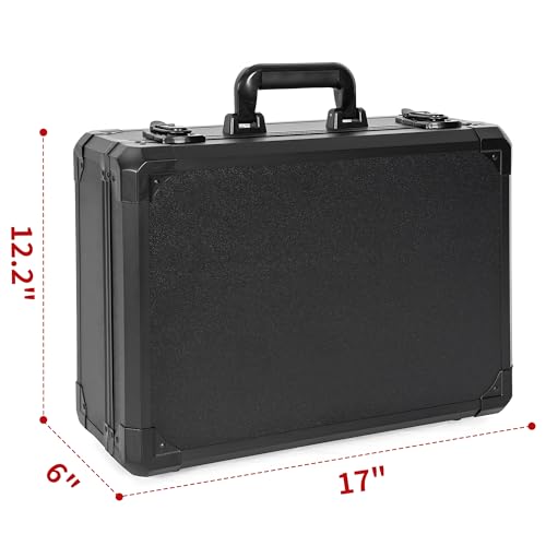 Protective Hard Case Shockproof Water-resistant with Customized DIY Foam Insert fit for Camera, Laptops, etc, 17 X 12 X 5-Inch - size: Inner：16.4''X 11.2 X 4.5''