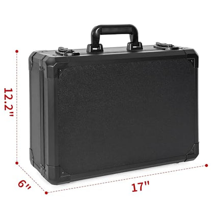 Protective Hard Case Shockproof Water-resistant with Customized DIY Foam Insert fit for Camera, Laptops, etc, 17 X 12 X 5-Inch - size: Inner：16.4''X 11.2 X 4.5''