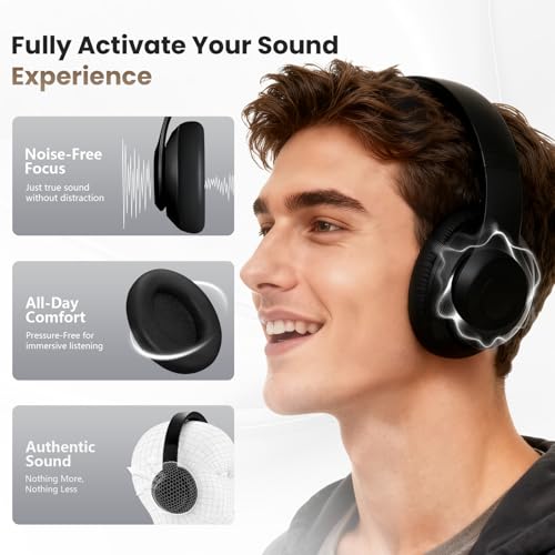 Studio Pro Headphone Ear Pads, Replacement Earpads/Cushions for Beats Studio Pro, with Premium Protein Leather, Resilient Memory Foam, Added Thickness - color: Black