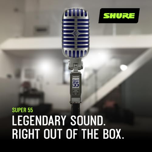 Shure Super 55 Deluxe Supercardioid Dynamic Vocal Microphone