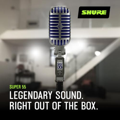 Shure Super 55 Deluxe Supercardioid Dynamic Vocal Microphone