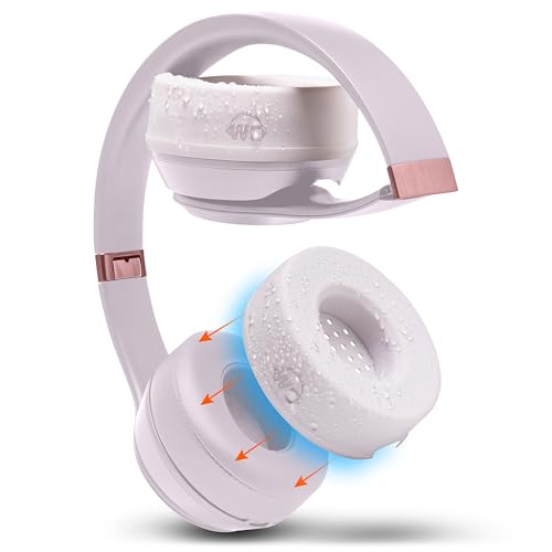 WC SweatZ Solo - Patented Earpad Sweat Covers for Beats Solo 4, Solo 3 & Solo 2, Made by Wicked Cushions | Sweatproof & Machine Washable | Cloud Pink - color: Cloud Pink
