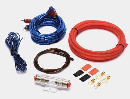 sound-way Car Amplifier Wire Set, 8GA Kit Amplifier Cable Set Wire Harness for RCA AMP Audio Subwoofer or Car Amplifier up to 1500 Watts