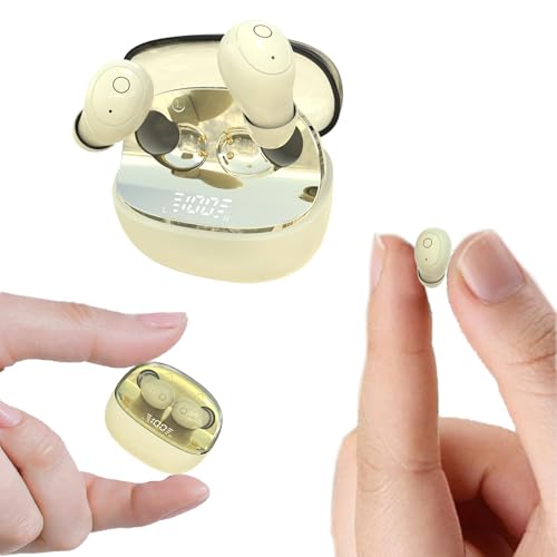 Xmenha Invisible Small Mini Earbuds Sleep Wireless Bluetooth for Small Ears Tiny Discreet Low Profile Hidden Earbuds for Work Sleep Ear Buds Invisible Headphones Skin Tone - color: Nude