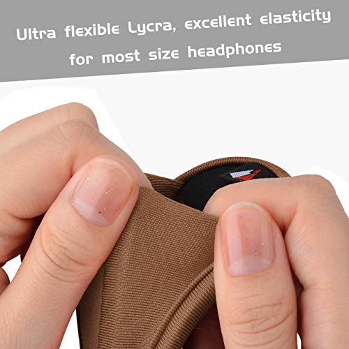 Universal Replacement Headband Cushion Pad Cover Protector Compatible with ATH M50X, QC 35i/35ii, QC25, Solo 2/Solo 3, Studio 2/3 Headphones (Brown) - color: Brown