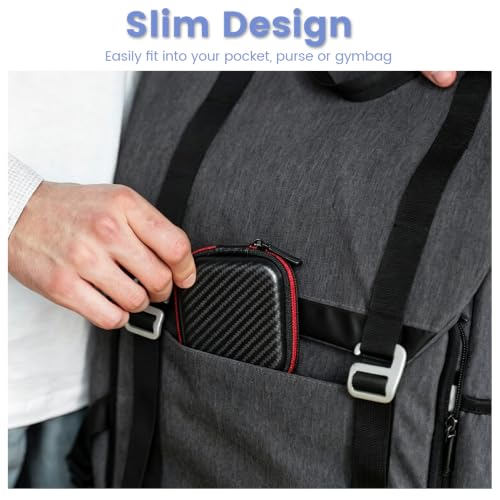 in Ear Monitor Case, Portable Earbud Hard Case, Waterproof Earphone Storage Box, Travel Carrying Case for QKZ/KZ,Fit for Earbud and IEM Cables