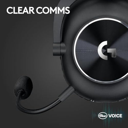 Logitech G PRO X 2 Lightspeed Gaming Headset - Wireless/BT/USB/3.5mm, 50mm Drivers, DTS:X 7.1, Detachable Mic - PC/PS5/PS4/Switch (Renewed) - color: Black