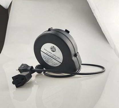 Compact Retractable Power Reel with Constant Tension (Non-Locking)