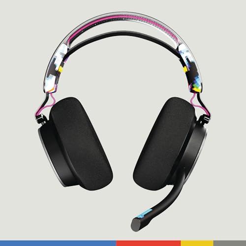 Skullcandy PLYR Multi-Platform Over-Ear Wireless Gaming Headset, Enhanced Sound Perception, 24 Hr Battery, AI Microphone, Works with Xbox PlayStation and PC - Black - color: Black Digi-Hype