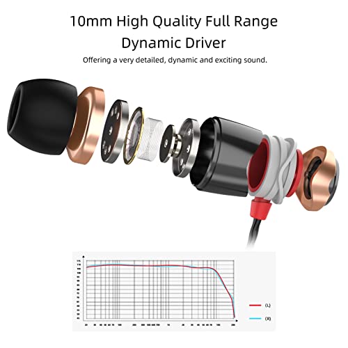 SoundMAGIC E10 Wired Earbuds, No Mic, Premium Hi-Fi, 3.5mm Jack, Gold | Rich punchy bass, Full layered audio, All-metal build, Tangle-free cable, Passive noise isolation, Ergonomic comfortable fit - color: Gold