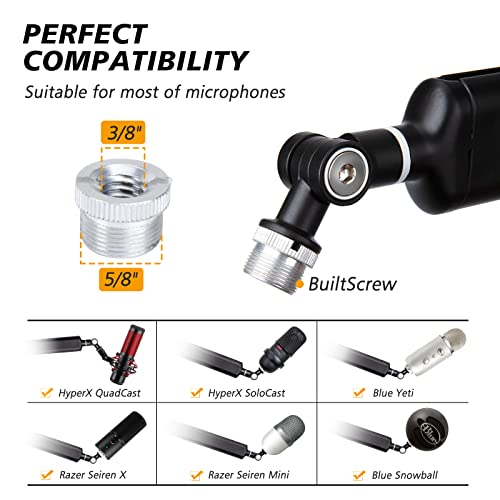 SUNMON Boom Arm for Blue Yeti, Microphone Stand with Extension Tube | Mic Arm Universal Heavy-Duty, Height-Adjustable - color: 𝙈𝙞𝙘𝙧𝙤𝙥𝙝𝙤𝙣𝙚 𝘽𝙤𝙤𝙢 𝘼𝙧𝙢