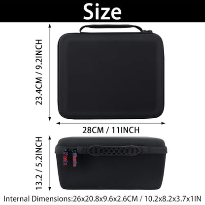 khanka Hard Case for Meta Quest 3/Oculus Meta Quest 3s Headset,Black - color: black