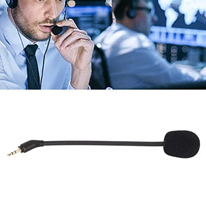 Mic Replacement for A30, 2.5mm Detachable Boom Microphone, Noise Reduction, Plug and Play for Clear Sound
