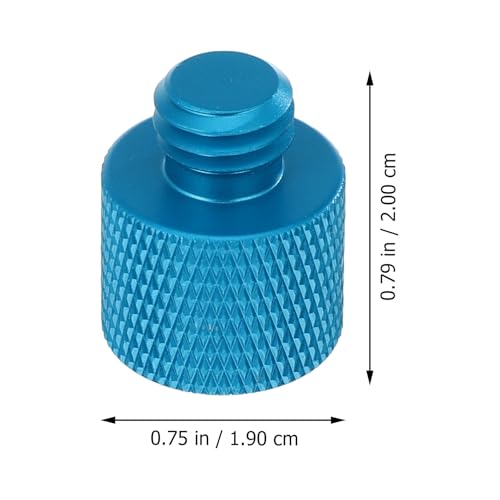 SUPVOX 5pcs 3/8 to 1/4 Inch Alloy Microphone Screw Adapter Set Metal Thread Converter for Mic Stand and Tripod Mounts