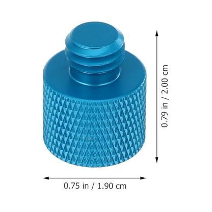 SUPVOX 5pcs 3/8 to 1/4 Inch Alloy Microphone Screw Adapter Set Metal Thread Converter for Mic Stand and Tripod Mounts
