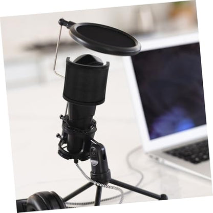 U Shaped Mic Windscreen Shield for Microphone Noise Isolation - size: 10.00X10.00X9.50CM