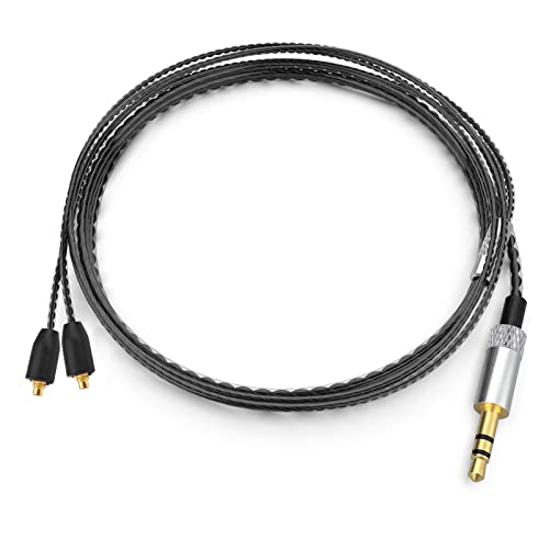 SE215 Cable Compatible with Shure SE215, SE215 PRO, SE315, SE425, SE425 PRO, SE535, SE846, AONIC 3, AONIC 4, AONIC 5 Earphone, MMCX Cable 3.5mm for PS4, PS5, Tablets, Laptops, Smartphones, 4ft