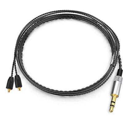 SE215 Cable Compatible with Shure SE215, SE215 PRO, SE315, SE425, SE425 PRO, SE535, SE846, AONIC 3, AONIC 4, AONIC 5 Earphone, MMCX Cable 3.5mm for PS4, PS5, Tablets, Laptops, Smartphones, 4ft