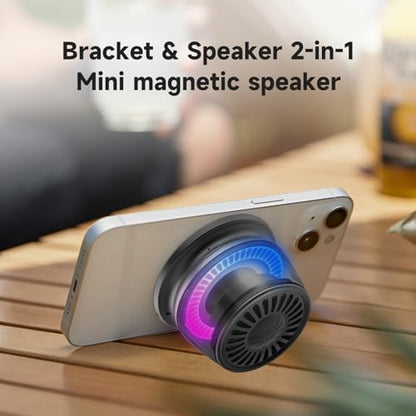 Wireless Mini Bluetooth Magnetic Speaker， Enhanced Bass and High Definition Sound, Portable Design, for iPhone, iPad,Nexus,Laptops and More