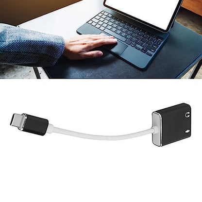 USB C Microphone Type C Sound Card 7.1 Channel USB External Sound Card Type C to 3.5mm Headphone Jack