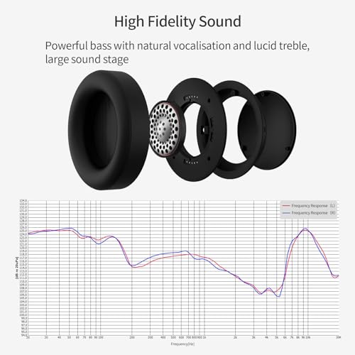 SoundMAGIC HP151 Over-Ear Wired Headphones, HiFi, Removable Cable, Black