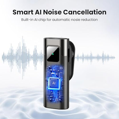 Wireless Lavalier Microphone for iPhone, Noise Cancelling - color: Black, style: A3 (2TX+1RX)