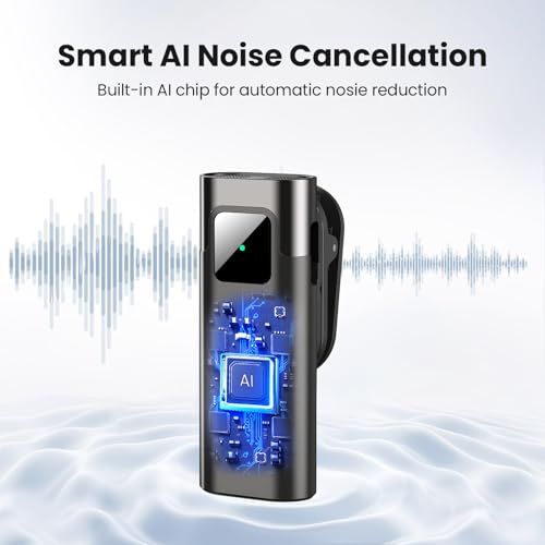 Wireless Lavalier Microphone for iPhone, Noise Cancelling - color: Black, style: A3 (2TX+1RX)