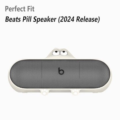 Geiomoo Silicone Case for Beats Pill (2024 Release) Speaker, Protective Portable Scratch Shock Resistant Cover (Beige) - color: Beige