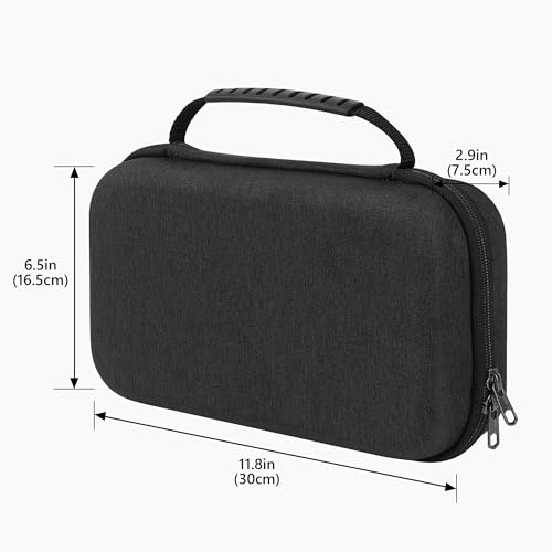 GEEKRIA Hard Shell Travel Case Compatible with Novation Launch Control 3, Audio Mixer Carrying Bag (Dark Gray) - size: 11.8 x 16.5 x 7.5 in.