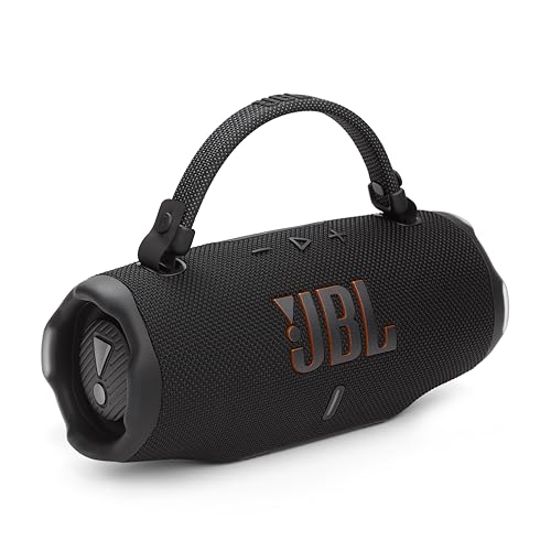 JBL Charge 6 Portable Bluetooth Speaker, Waterproof, Drop-Proof - Black | Long Battery Life Up To 28 Hours, Quick Charging, Built-In Powerbank, Weatherproof For Outdoor, Poolside, And Shower Use - color: Black