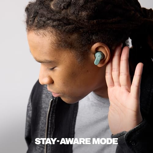 Skullcandy Dime Evo Wireless Earbuds with Clip-Anywhere Case - Preppy Sage | In-Ear Fit, Noise Isolating, 36 Hours Battery, Microphone for iPhone Android, Easy Clip-On Design, Travel, Commuting - color: Preppy Sage
