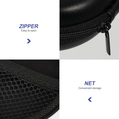 Earphone Storage Bags, PU EVA Headset Cases Waterproof 2 Pcs