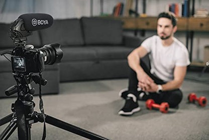 Boya BY-BM3031 – Supercardioid Condenser Microphone That Delivers Sound for DSLRs, camcorders, Audio recorders and More, Black - style: BY-BM3031