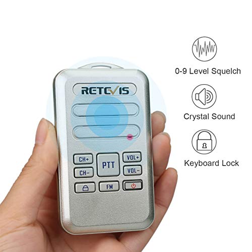 Retevis RT20 Wearable Walkie Talkie Small for Adults, Senior Elderly 3 Pack