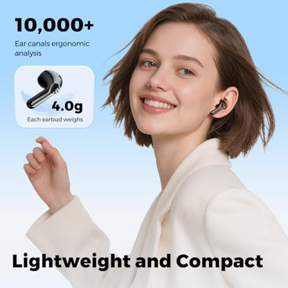 SoundPEATS Air6 HS LDAC Hi-Res Wireless Earbuds, Bluetooth 6.0, 13mm Driver | LDAC Hi-Res Audio Certified, 13mm Triple-Magnet Driver, 2MIC ENC, IPX5 Waterproof, Dynamic EQ, 45H, Bio-Composite Diaphragm - color: Black