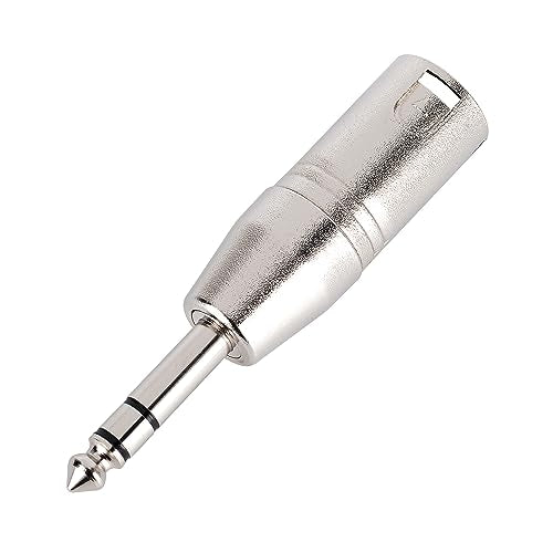 LanSenSu 4-Pack XLR Male to 1/4" TRS Adapter, Balanced Female XLR to Quarter Inch 6.35mm Male Adapters - style: XLR Male to 1/4" TRS Adapter