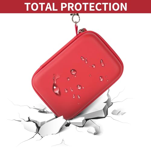 PAIYULE Travel Carrying Case for R36S RG353V RG353VS Handheld Game Console - color: Red, style: For R36s