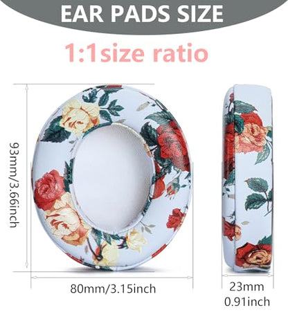 Replacement Ear Pads Compatible with Beats Studio 3 Wireless White Flower - color: White Flower