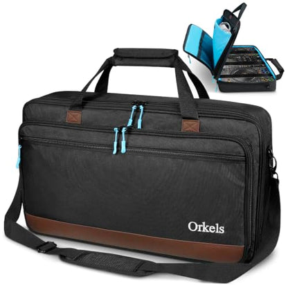 ORKELS DJ Controller Bag, Large Padded DJ Travel Case with Storage Pocket, Compatible with Pioneer DDJ-FLX10 DDJ-1000 DDJ-1000SRT & Denon MCX8000 - size: XL-29.9''L x 4.72''D x 18.1''W