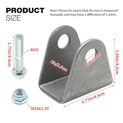 4 Pack Shock Mount, Steel Base Shock Absorption Suspension Bracket Mounting, Replacement for Motorcycle Dirt Pit Bike ATV Go Kart